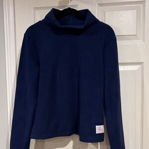 PINK Victoria's Secret Navy Cowl Neck Sweater